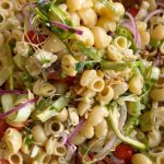 Spring Pasta Salad with Lemony Caper & Shallot Vinaigrette